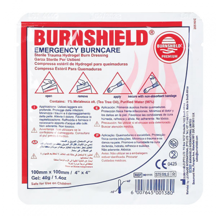 Burnshield Schaumstoffkompresse steril, 10 x 10 cm von Diaprax GmbH