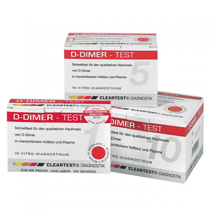 CLEARTEST® D-Dimer zur Anzeige einer Fibrinolyse von Diaprax GmbH