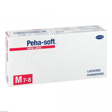 Peha-soft nitrile white puderfrei Einmal-Handschuhe Gr.M von PAUL HARTMANN AG