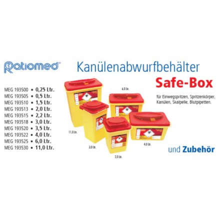 Ratiomed Kanülenabwurfbehälter Safe-Box von Ratiomed
