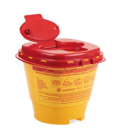 Kanülenabwurfbehälter 2,0 Ltr. Multi-Safe twin plus 2000 von Sarstedt AG & Co.