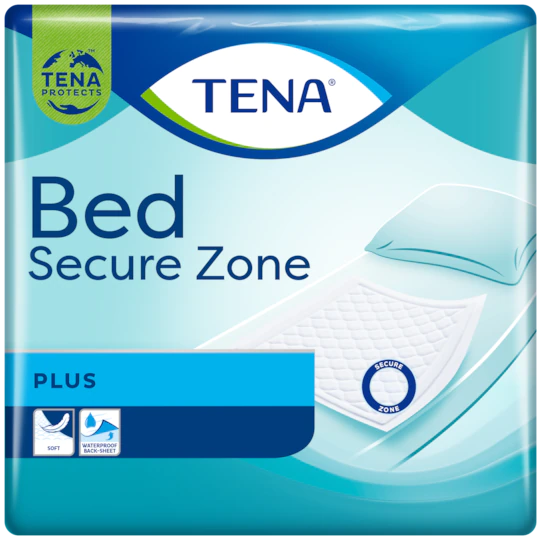 TENA Bed Secure Zone Plus | Inkontinenz-Schutzunterlagen 60 x 90 cm von Tena