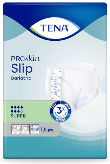 TENA ProSkin Slip Bariatric Super 3XL | Inkontinenzprodukt für stark übergewichtige, adipöse Menschen von Tena