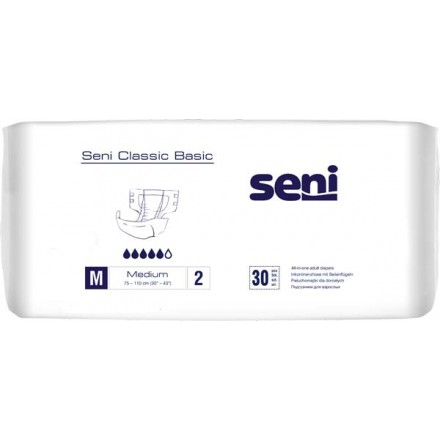 Seni Classic Basic Medium - Inkontinenzhosen mit Seitenflügeln von TZMO Deutschland GmbH