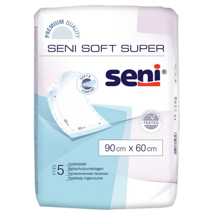 Seni Soft Super 90 x 60 cm Bettschutzunterlagen (5 Stück) von TZMO Deutschland GmbH