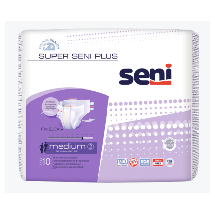 Super Seni Plus Inkontinenzhosen Medium (10 Stück) von TZMO Deutschland GmbH