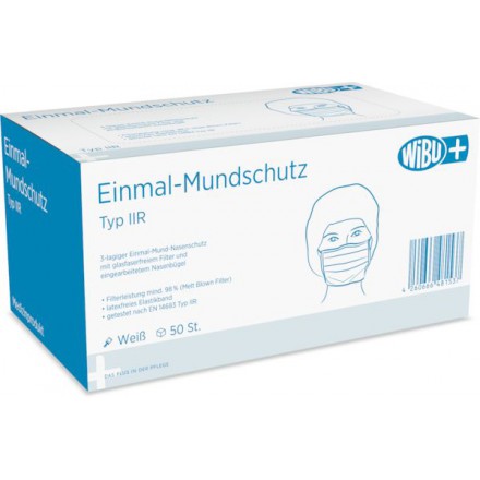 WiBUplus Mundschutz, 50 St., Typ IIR, von WiBU PflegePlus GmbH